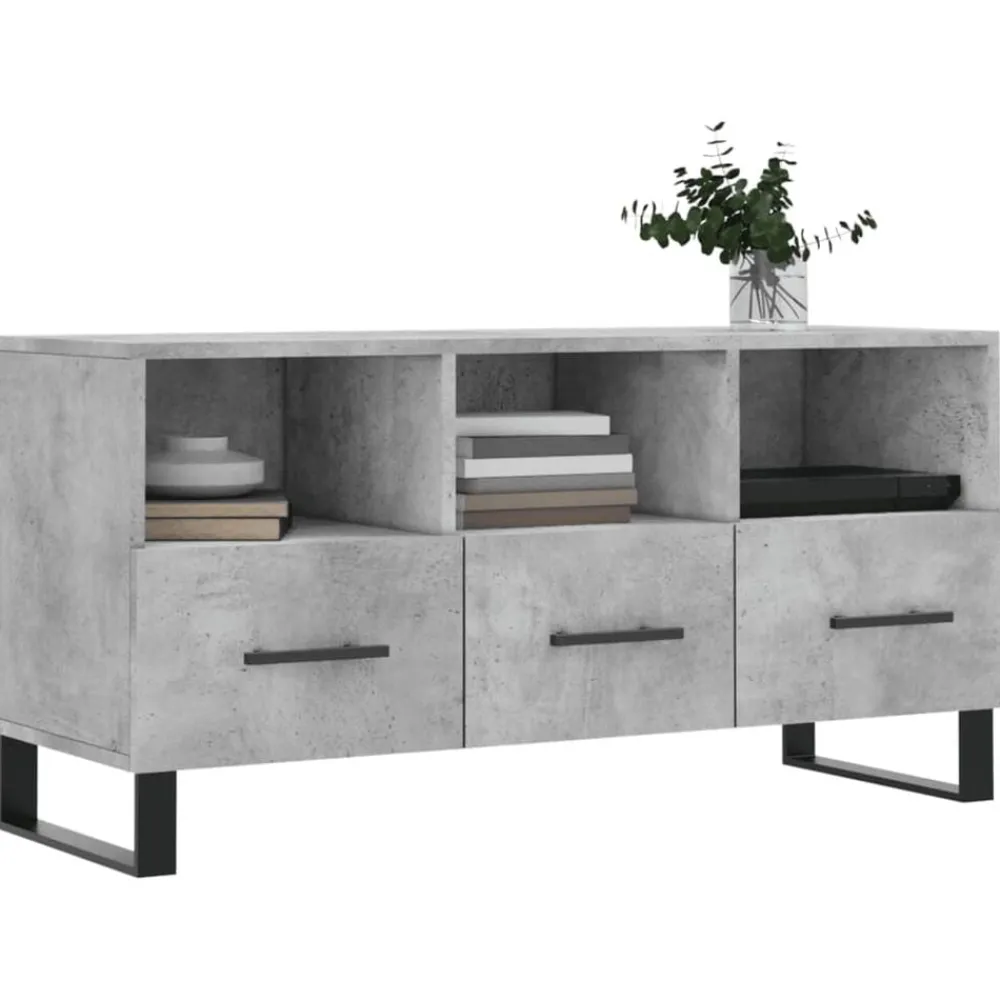 vidaXL Meuble TV 102x36x50 cm bois d'ingénierie