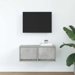 Meubles Tv-vidaXL Meuble TV 60x31x25,5 cm bois d'ingénierie Gris béton