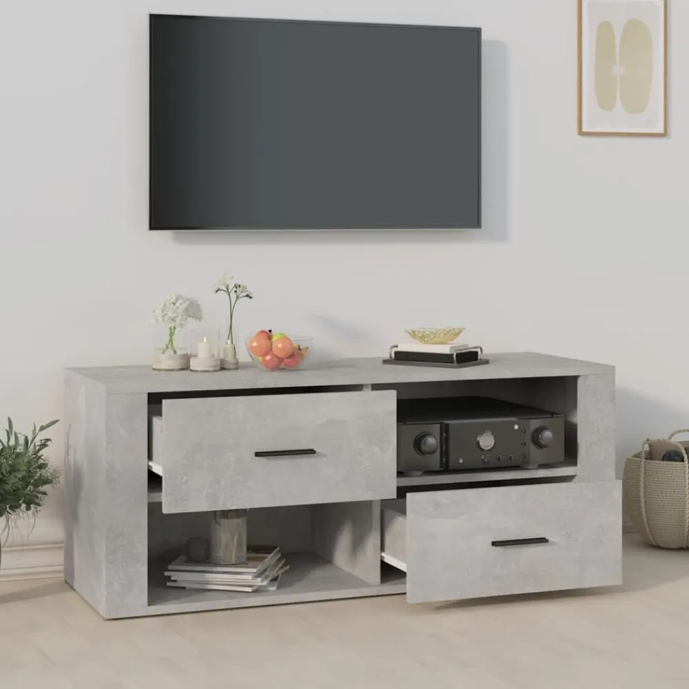 vidaXL Meuble TV 100x35x40 cm Bois d'ingénierie
