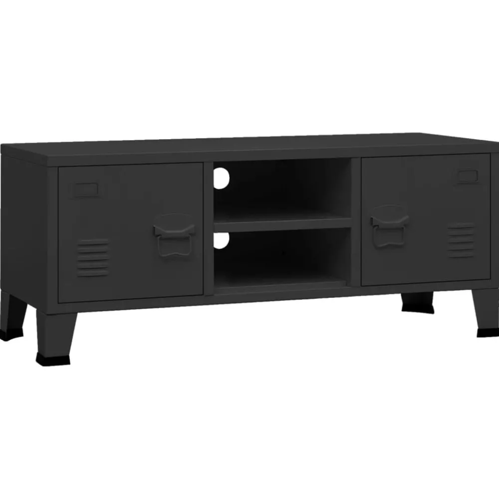 vidaXL Meuble TV industriel 105x35x42 cm Métal
