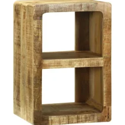 vidaXL Meuble TV Marron 36 x 30 x 54 cm Bois de manguier massif