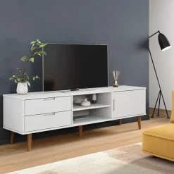 vidaXL Meuble TV MOLDE 158x40x49 cm Bois de pin massif