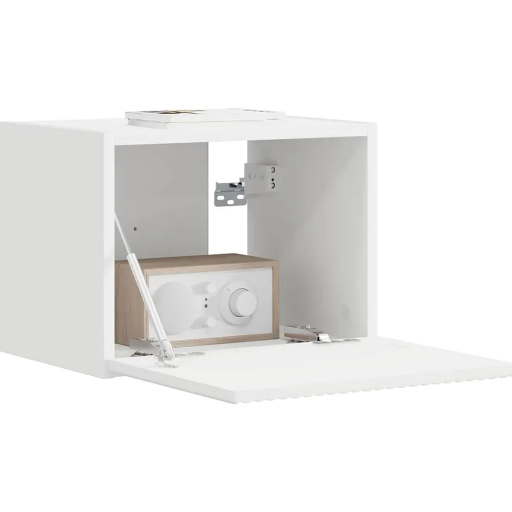 Meubles Tv-vidaXL Meuble TV mural 39 x 31 x 29,5 cm Bois d'ingénierie Blanc