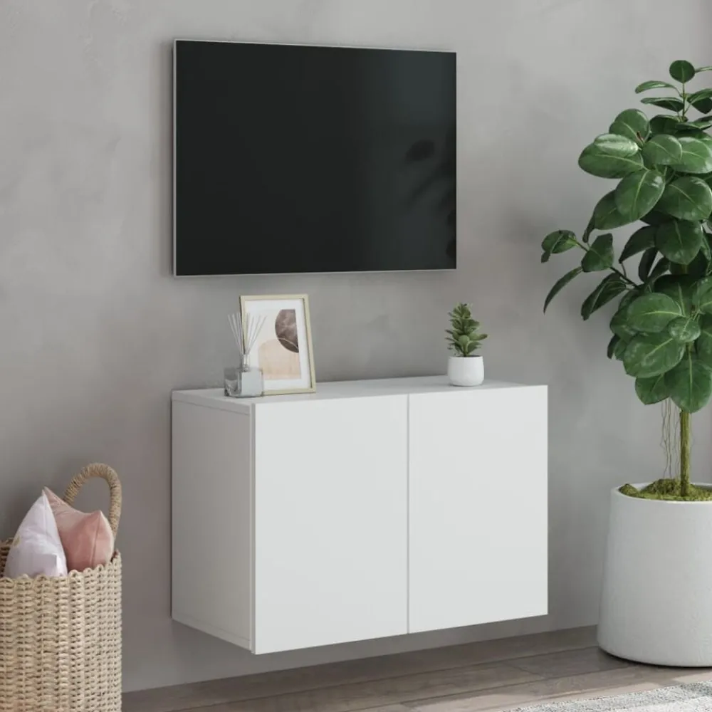 Meubles Tv-vidaXL Meuble TV mural 60x30x41 cm Blanc