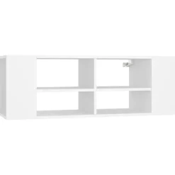Meubles Tv-vidaXL Meuble TV mural 102x35x35 cm Bois d’ingénierie Blanc