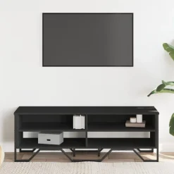 Meubles Tv-vidaXL Meuble TV 122x34x41 cm bois d'ingénierie Noir