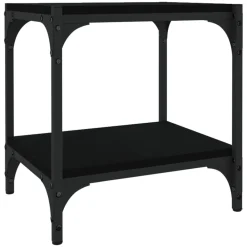 vidaXL Meuble TV 40x33x41 cm Bois d'ingénierie et acier