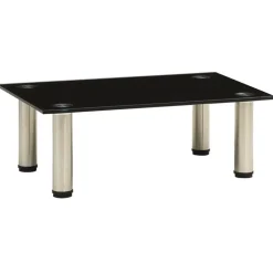 Meubles Tv-vidaXL Meuble TV 40x35x17 cm Verre trempé Noir