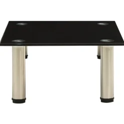 Meubles Tv-vidaXL Meuble TV 40x35x17 cm Verre trempé Noir