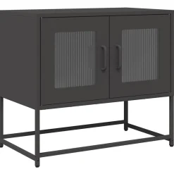 Meubles Tv-vidaXL Meuble TV 68x39x60,5 cm acier laminé à froid Noir