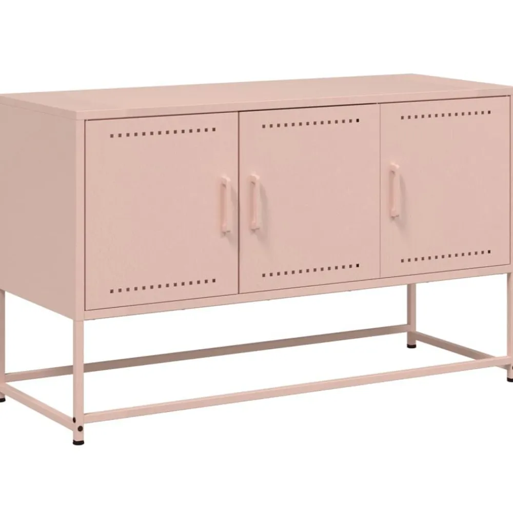 vidaXL Meuble TV 100,5x39x60,5 cm acier