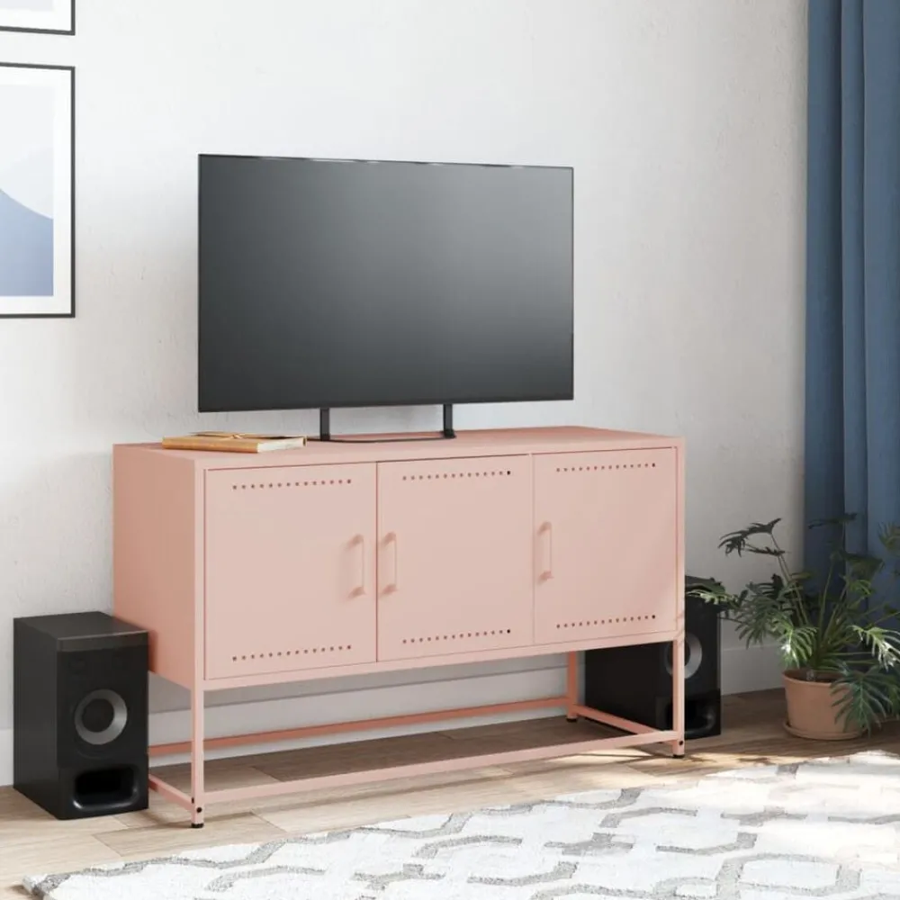 vidaXL Meuble TV 100,5x39x60,5 cm acier