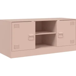 Meubles Tv-vidaXL Meuble TV 99x39x44 cm acier Rose