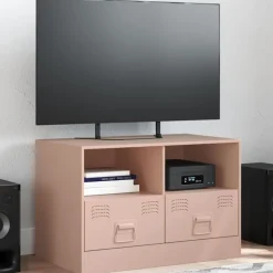 vidaXL Meuble TV 67x39x44 cm acier
