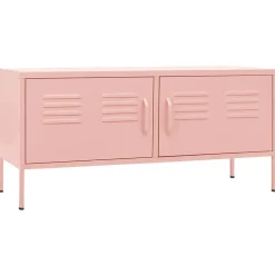 Meubles Tv-vidaXL Meuble TV 105x35x50 cm Acier Rose