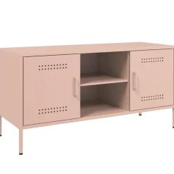 Meubles Tv-vidaXL Meuble TV 100,5x39x50,5 cm acier Rose
