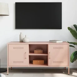Meubles Tv-vidaXL Meuble TV 100,5x39x50,5 cm acier Rose
