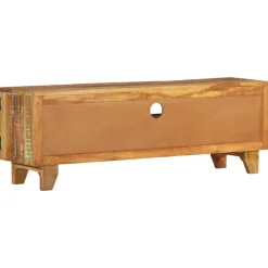 vidaXL Meuble TV sculpté à la main 120x30x40 cm Bois de récupération