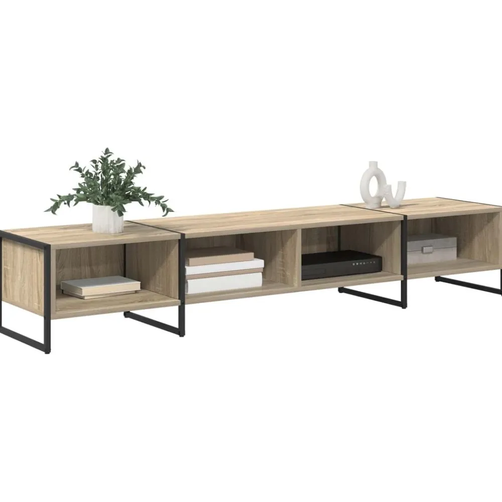 vidaXL Meuble TV Sonoma 170,5 x 36 x 30,5 cm Bois d'ingénierie