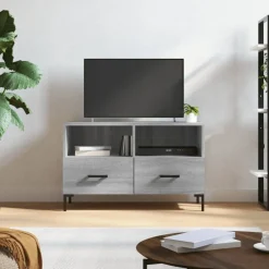 Meubles Tv-vidaXL Meuble TV 80x36x50 cm Bois d'ingénierie Sonoma gris