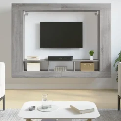 Meubles Tv-vidaXL Meuble TV 152x22x113 cm bois d'ingénierie Sonoma gris