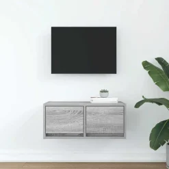 Meubles Tv-vidaXL Meuble TV 60x31x25,5 cm bois d'ingénierie Sonoma gris