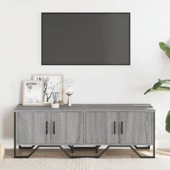 Meubles Tv-vidaXL Meuble TV 122x34x41 cm bois d'ingénierie Sonoma gris