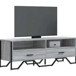 Meubles Tv-vidaXL Meuble TV 122x34x41 cm bois d'ingénierie Sonoma gris