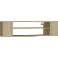 Meubles Tv-vidaXL Meuble TV suspendu Chêne sonoma 100x30x26,5 cm Bois ingénierie Ch&ecirc;ne sonoma