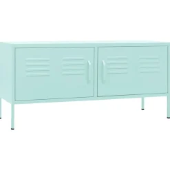 vidaXL Meuble TV Vert 105x35x50 cm Acier