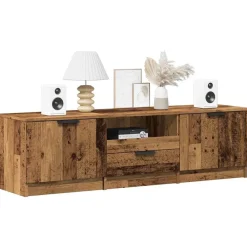 Meubles Tv-vidaXL Meuble TV 140x35x40 cm bois d'ingénierie Vieux bois