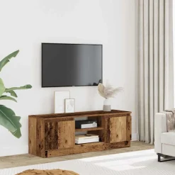 Meubles Tv-vidaXL Meuble TV 102x30x36 cm bois d'ingénierie Vieux bois