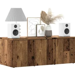 Meubles Tv-vidaXL Meuble TV 80x34x30 cm bois d'ingénierie Vieux bois