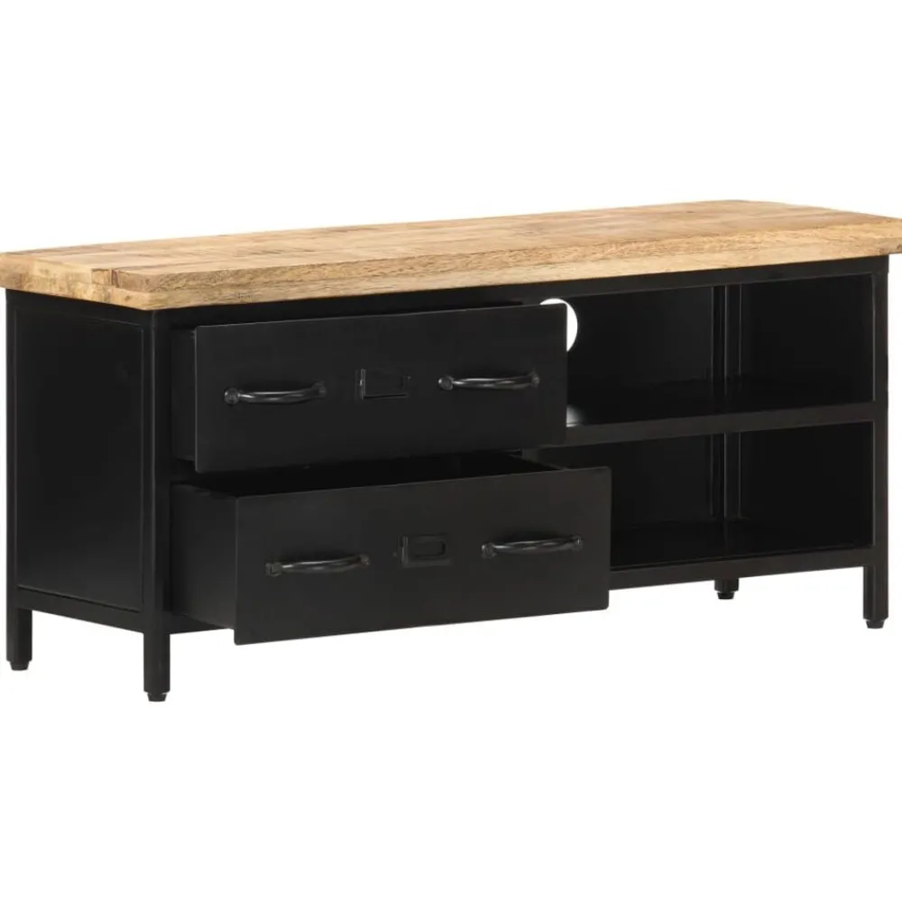 Meubles Tv-vidaXL Meuble TV 90x30x41 cm Bois de manguier brut
