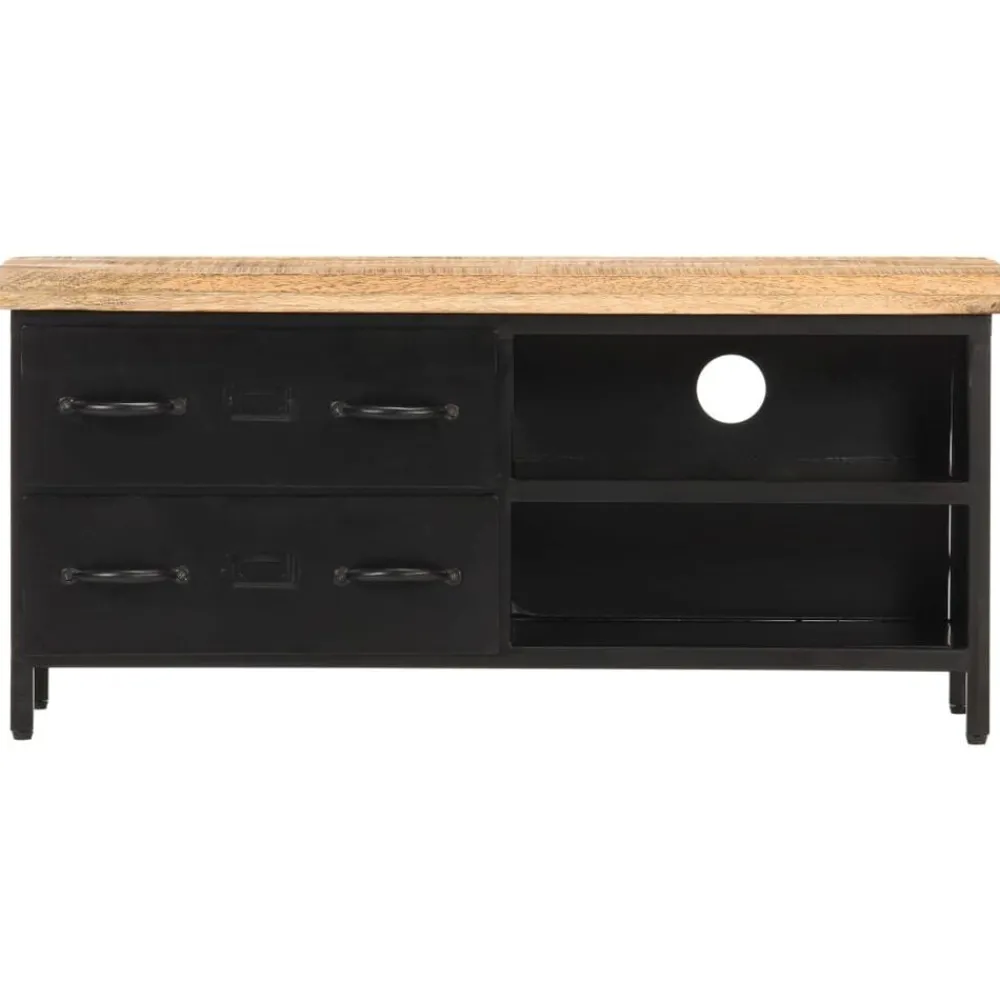 Meubles Tv-vidaXL Meuble TV 90x30x41 cm Bois de manguier brut