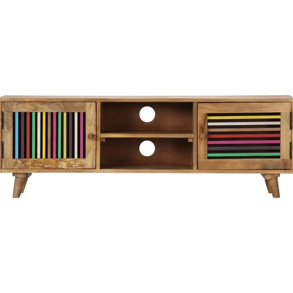 Meubles Tv-vidaXL Meuble TV 120x30x40 cm Bois massif de manguier
