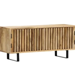 vidaXL Meuble TV 90x30x40 cm Bois de manguier massif