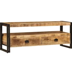 vidaXL Meuble TV 120x35x45 cm Bois solide de manguier