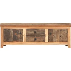 vidaXL Meuble TV 120x30x40 cm Bois d'acacia et de récupération massif
