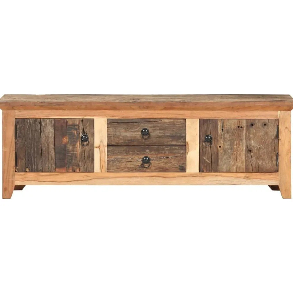 vidaXL Meuble TV 120x30x40 cm Bois d'acacia et de récupération massif