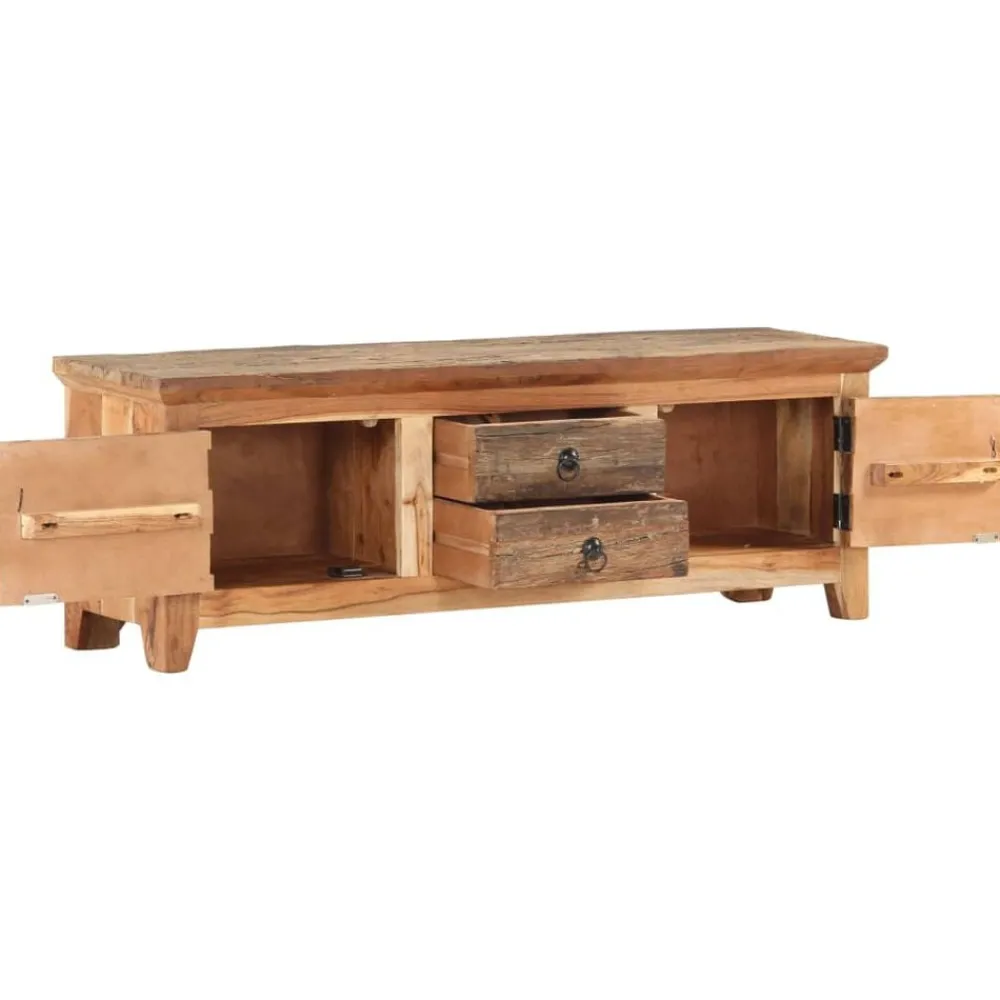 vidaXL Meuble TV 120x30x40 cm Bois d'acacia et de récupération massif