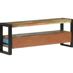 Meubles Tv-vidaXL Meuble TV 120x30x45 cm Bois massif de récupération