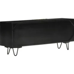 vidaXL Meuble TV 110x30x45 cm bois massif de manguier