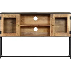 vidaXL Meuble TV 120x30x75 cm Bois de récupération massif