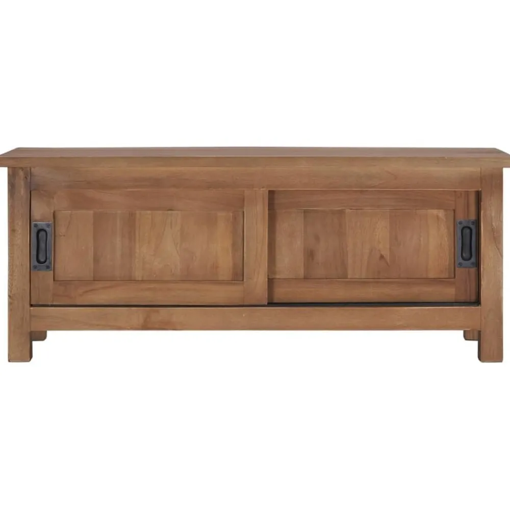 Meubles Tv-vidaXL Meuble TV 90x30x35 cm Bois de teck massif