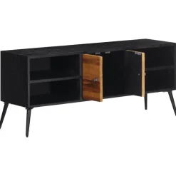 vidaXL Meuble TV 112x31x45 cm teck massif récupéré
