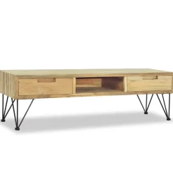 vidaXL Meuble TV 120x35x35 cm Teck massif