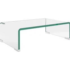 Meubles Tv-vidaXL Meuble TV/pour moniteur 40x25x11 cm verre Transparent