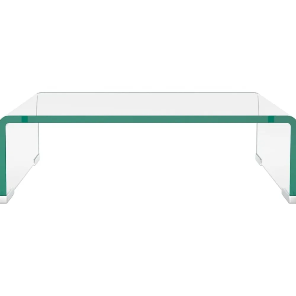 Meubles Tv-vidaXL Meuble TV/pour moniteur 40x25x11 cm verre Transparent