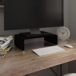 vidaXL Meuble TV/support pour moniteur 40x25x11 cm verre